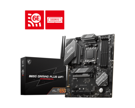 MSI B650 Gaming Plus WIFI AMD MOBO, AM5, DDR54, 1x DP, 1x HDMI, 2x M.2, 4x SATA