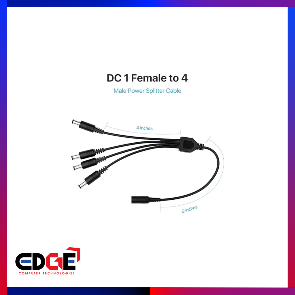 DC Power Splitter Adapter Cable – EDGE Computer Technologies