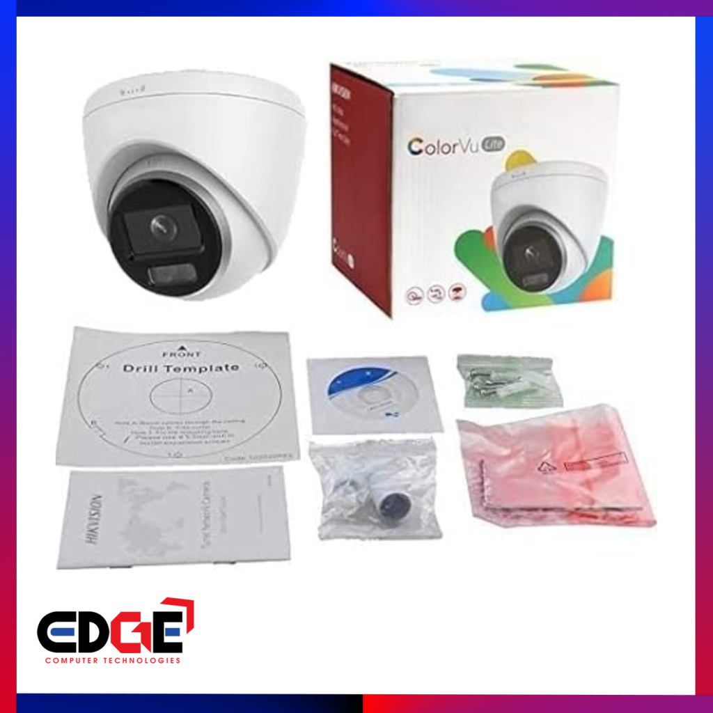 HIKVISION ColorVu DS-2CD1347G2-LUF CCTV Camera – EDGE Computer Technologies