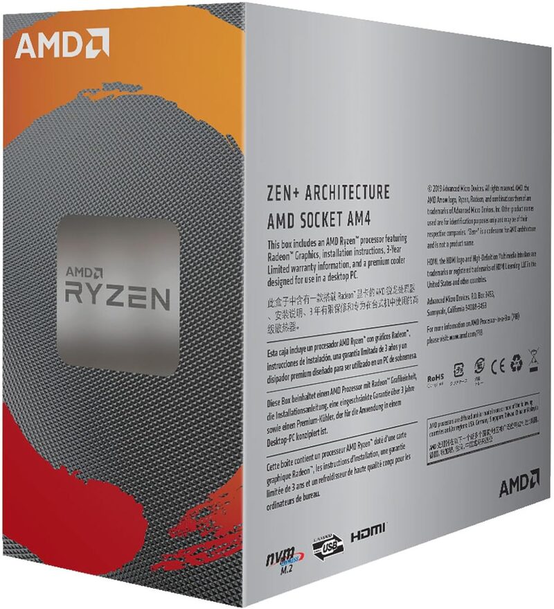 AMD Ryzen 3 3200G 2nd Gen Desktop Processor