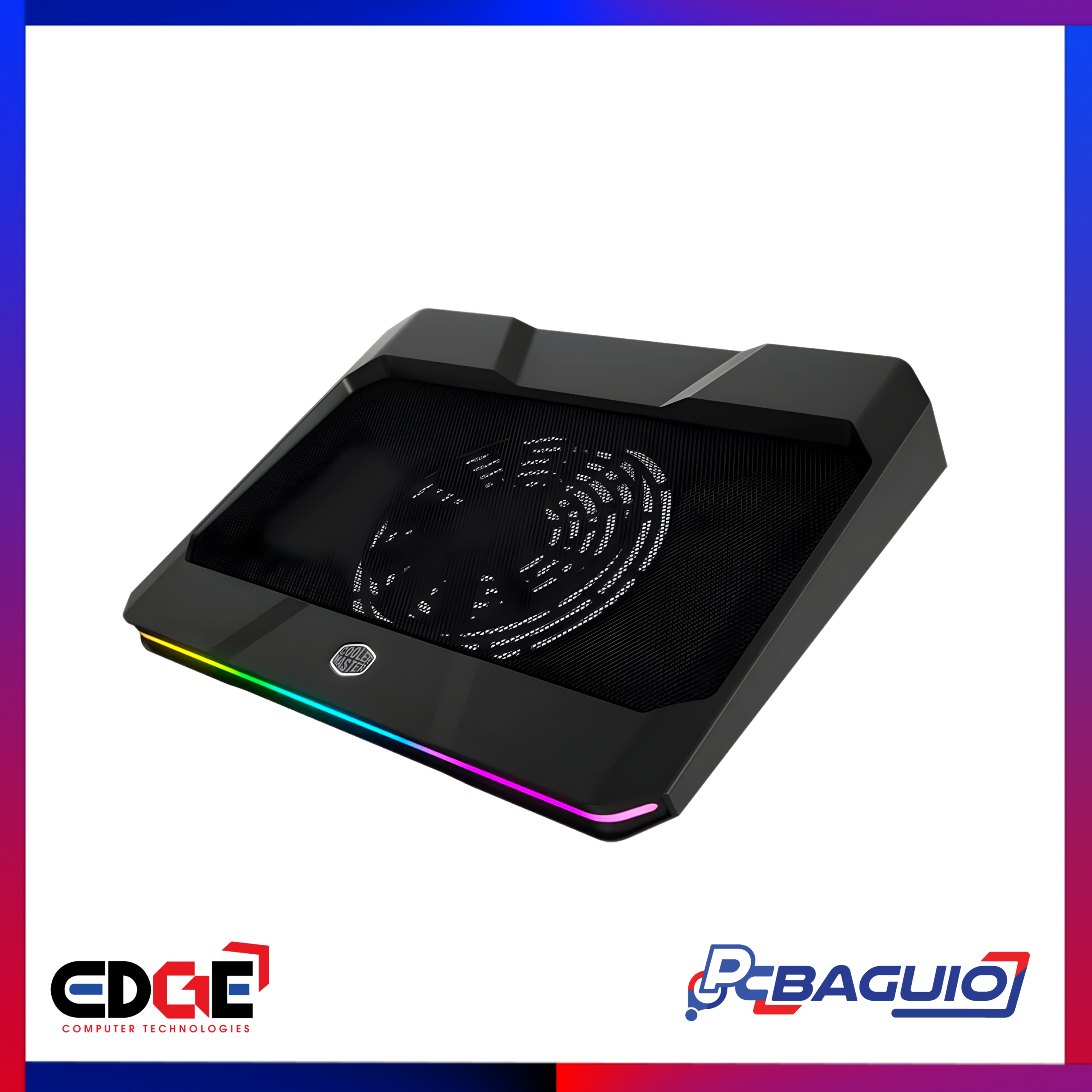 COOLERMASTER Notepal X150 Spectrum Laptop Cooler, Up to 17, 1000rpm, Black 1