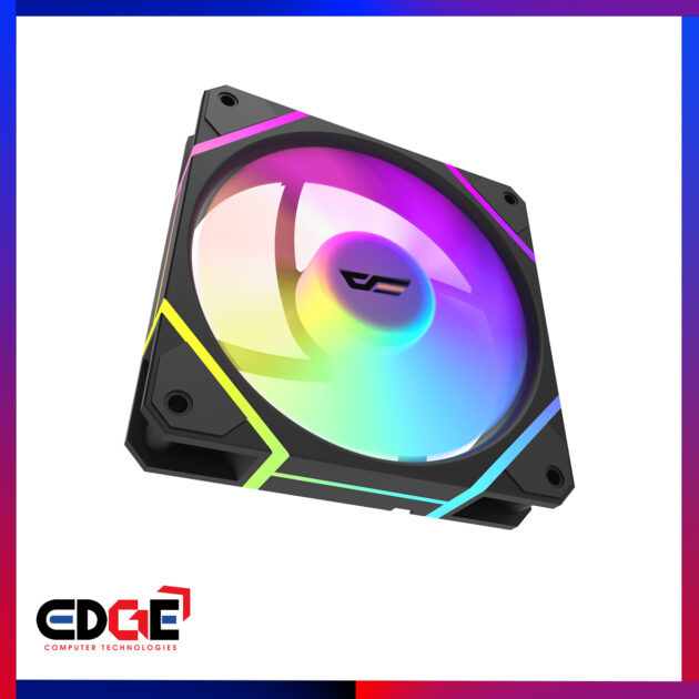 MECCANIXITY 3-Pack RGB Computer Case Fans - 120mm Silent Cooling Fans With Red LED