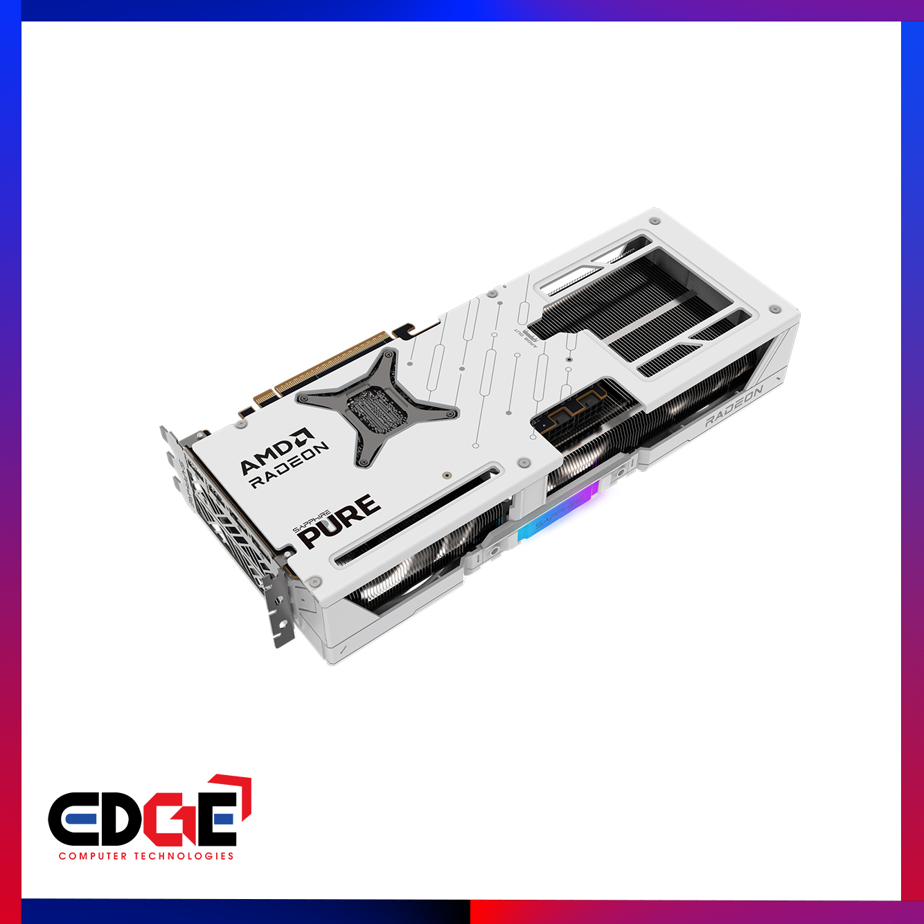 SAPPHIRE PURE AMD Radeon RX 9070 XT GAMING OC 16G GPU – EDGE 