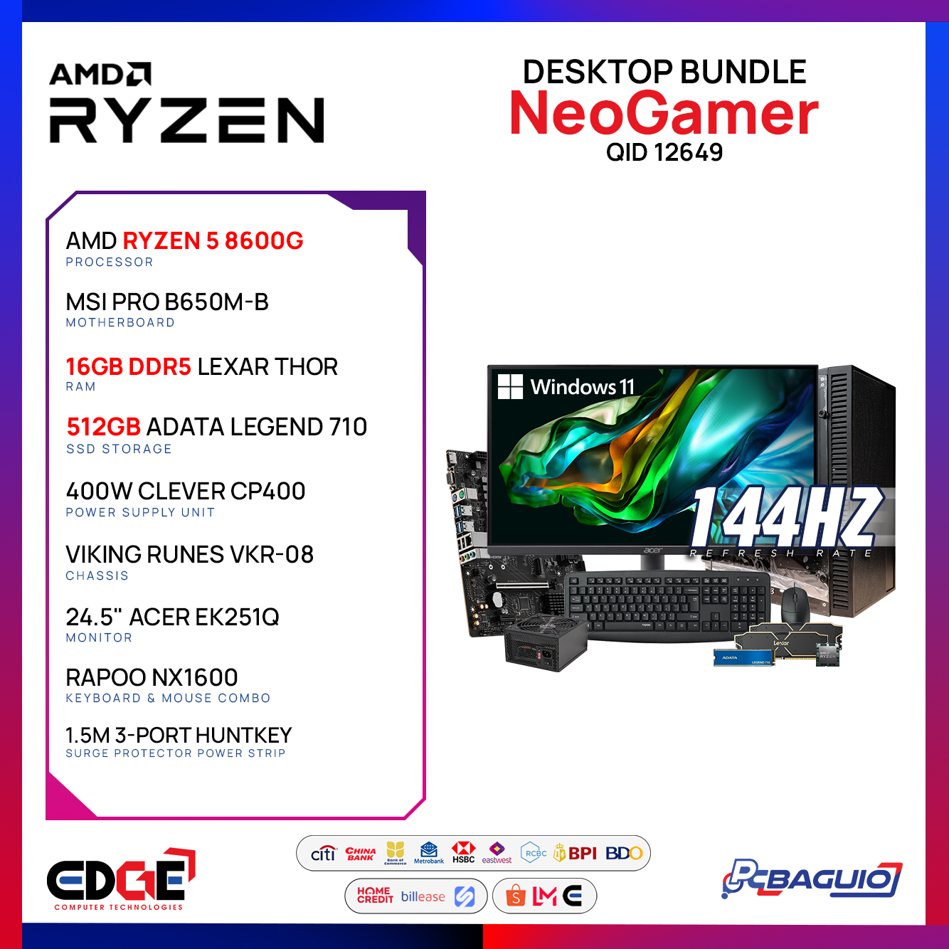 PC BUNDLE - QID 12649
