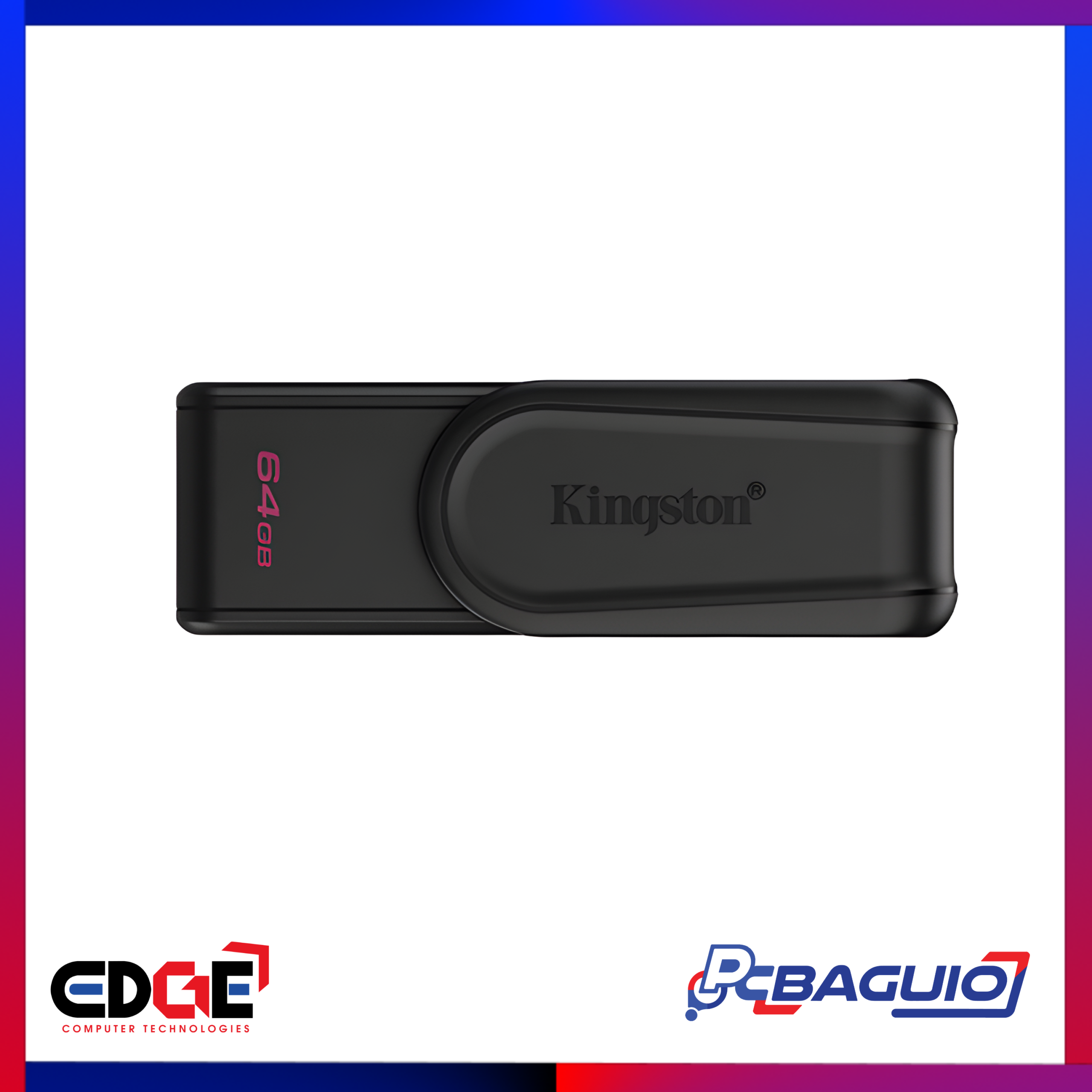 64GB, KINGSTON DataTraveler Exodia S, USB 3.2, Flash Drive, Black 3