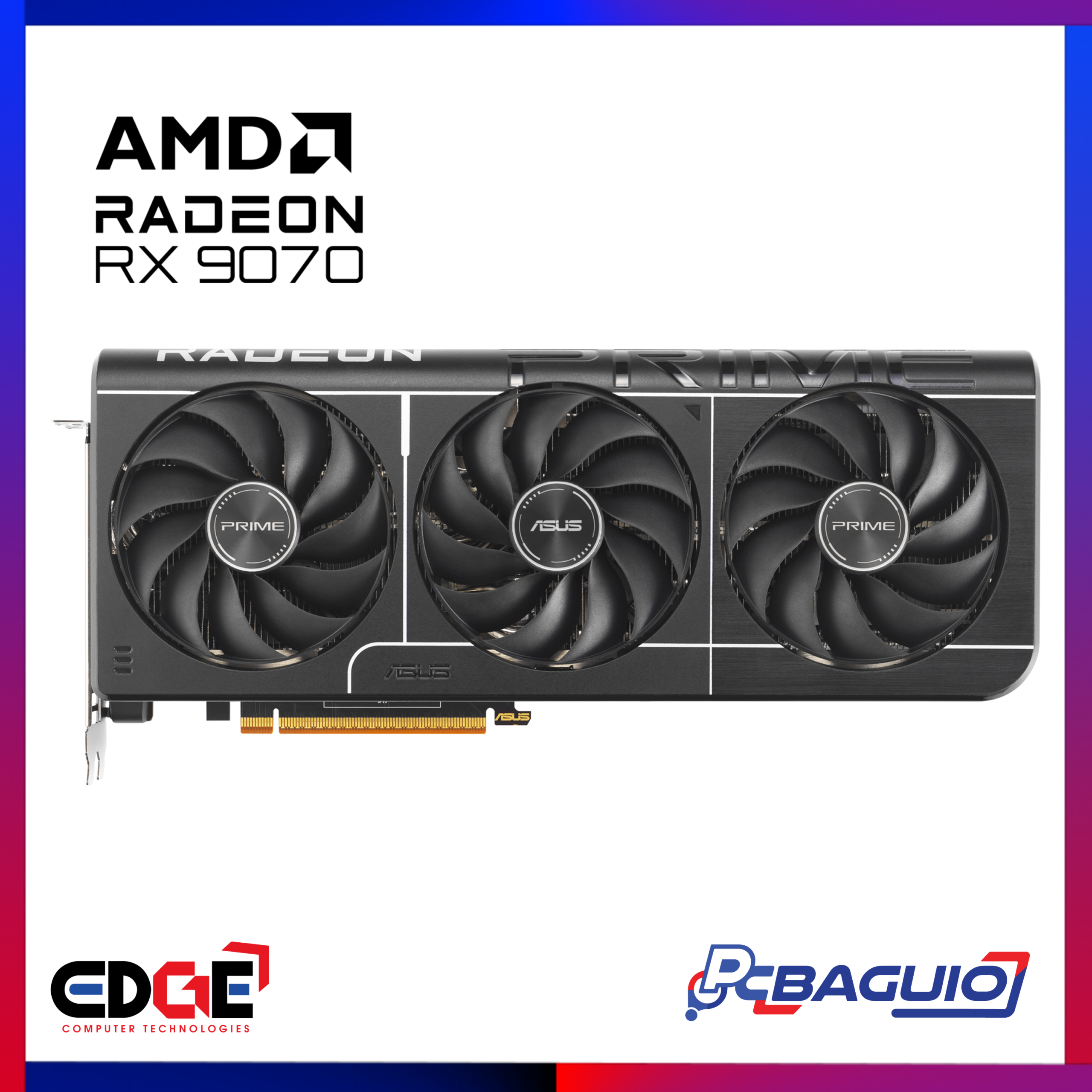 ASUS Prime RX 9070 OC Gaming GPU, 16GB GDDR6, Black 1