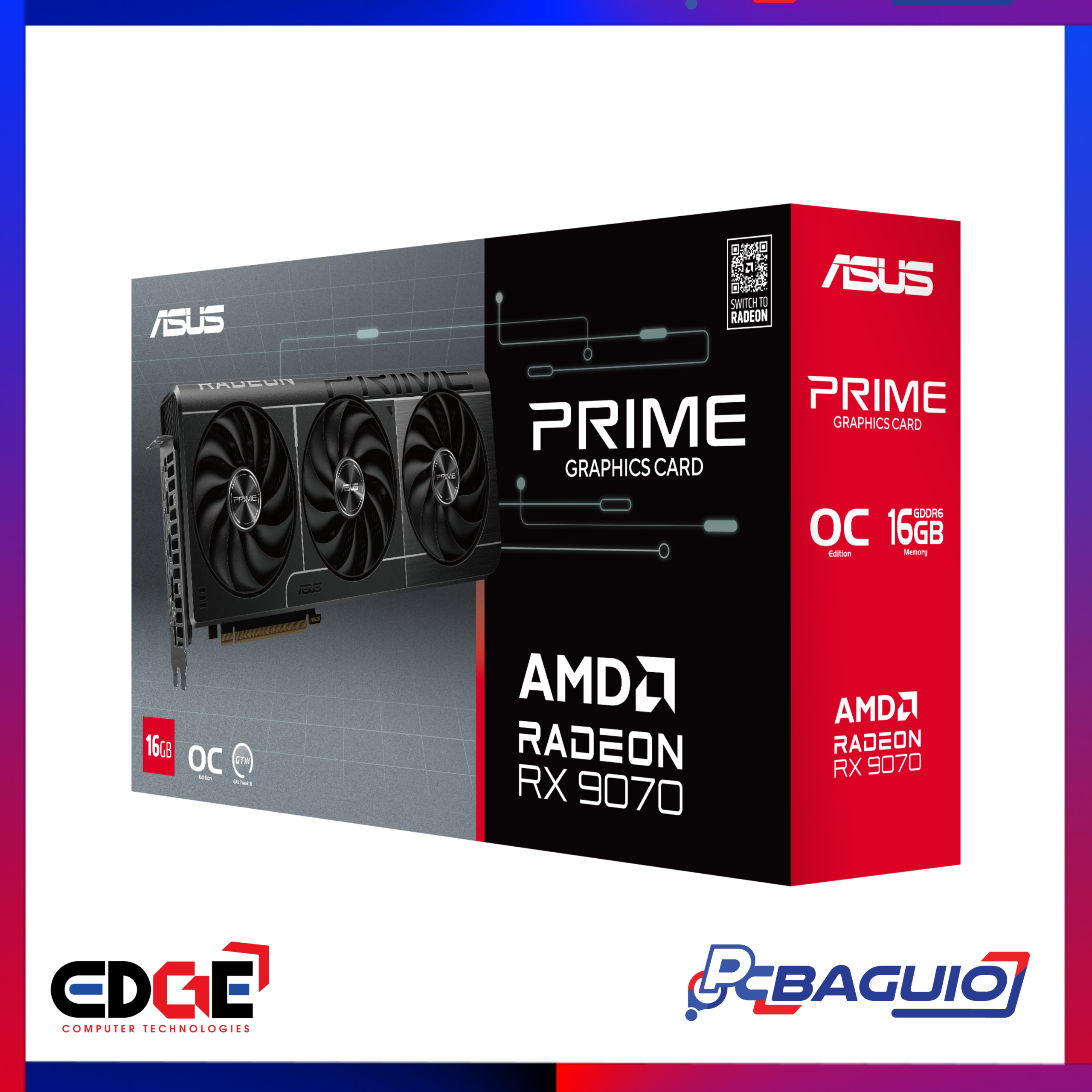 ASUS Prime RX 9070 OC Gaming GPU, 16GB GDDR6, Black 11
