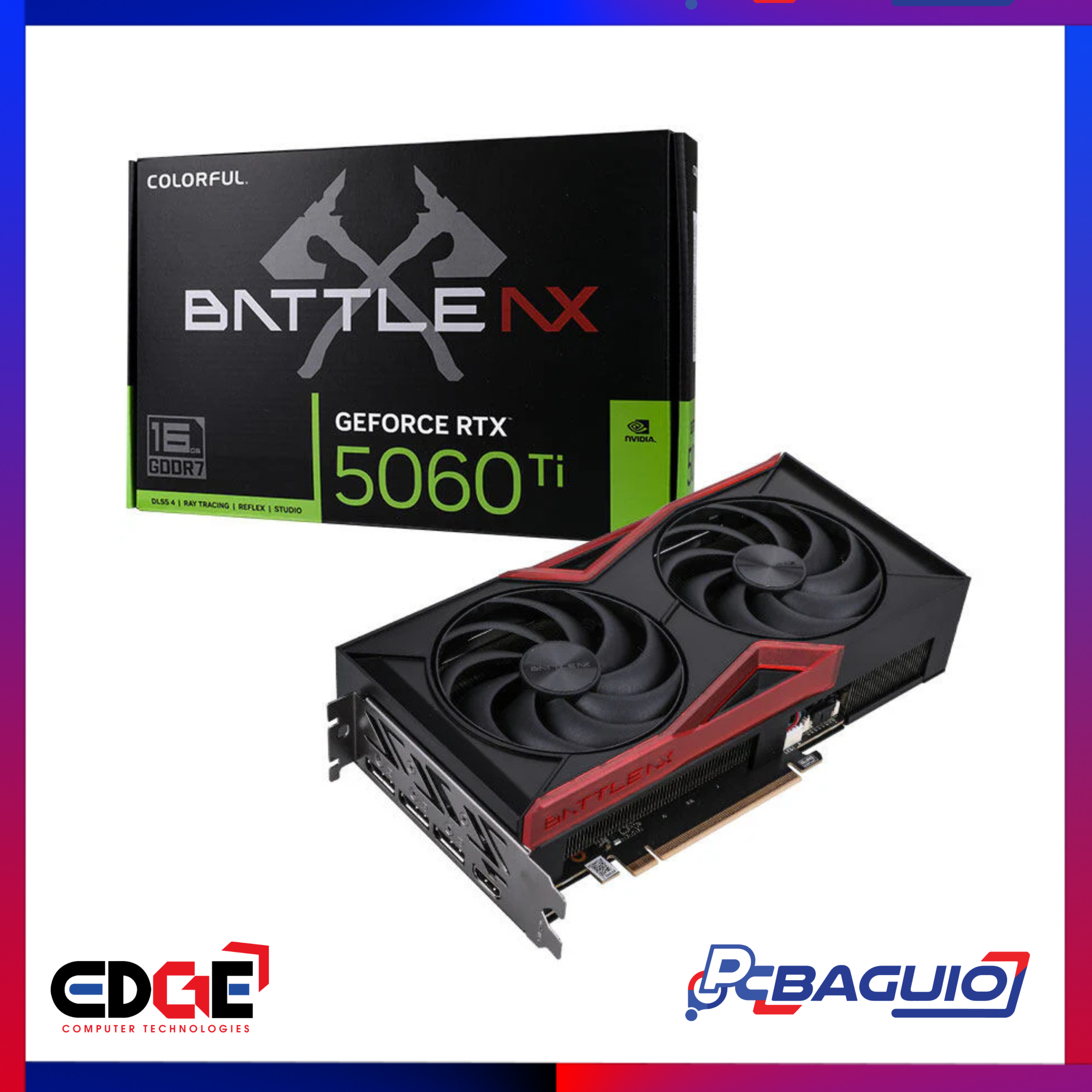 COLORFUL RTX 5060 Ti Gaming Duo GPU, 16GB GDDR7 1