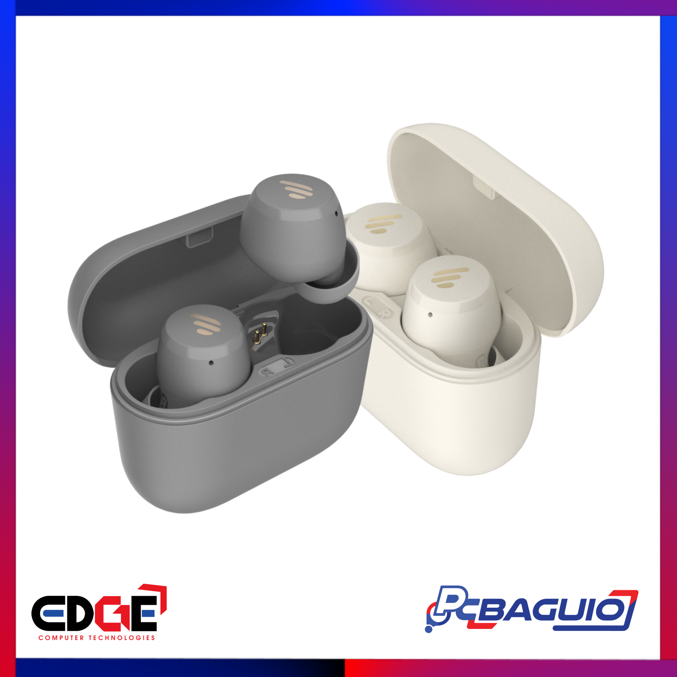 EDIFIER X3 Lite TWS Earphones, Gray and ivory