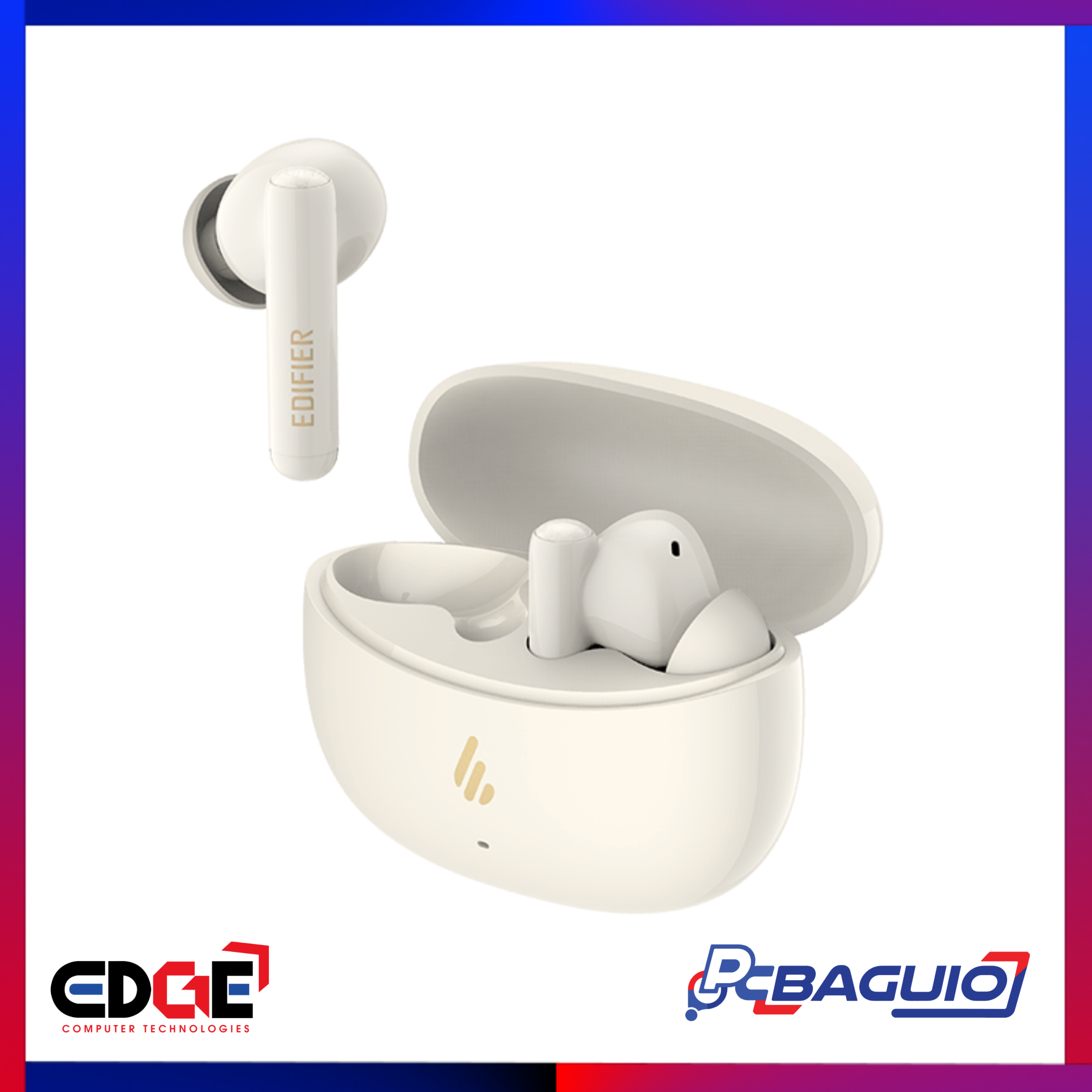 EDIFIER X5 Pro Bluetooth Earbuds, Ivory 1