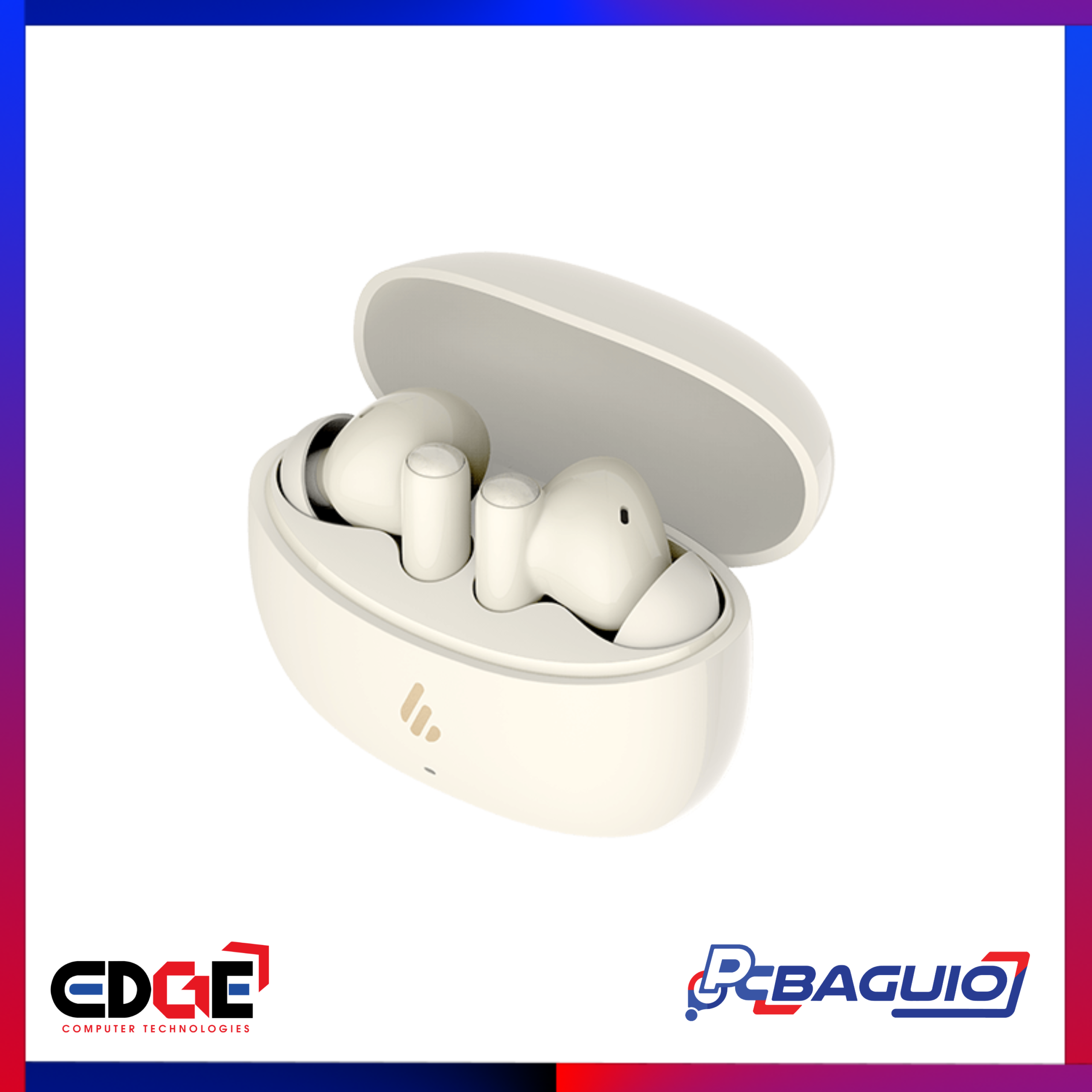 EDIFIER X5 Pro Bluetooth Earbuds, Ivory 2