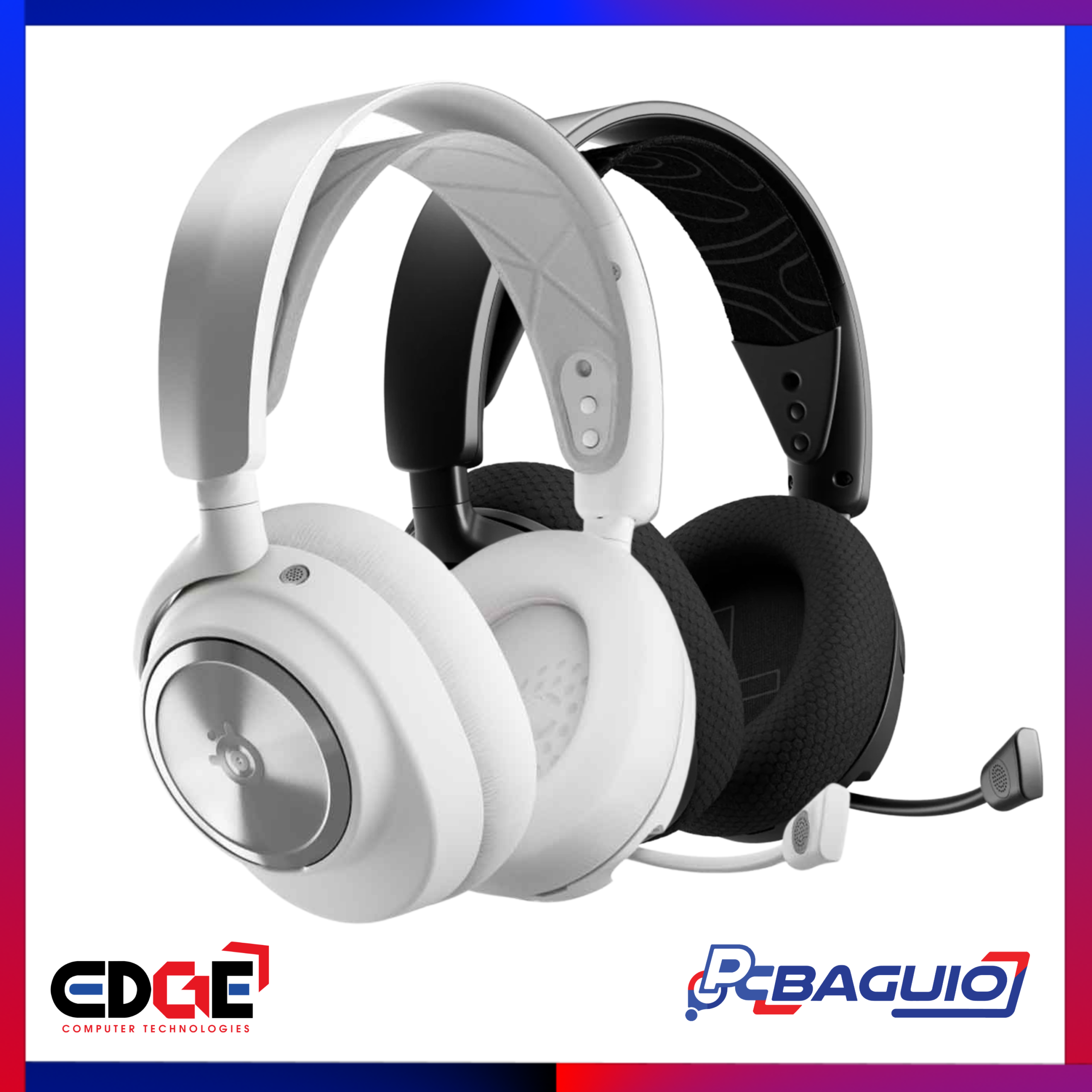 STEELSERIES Arctis Nova 5 Wireless Gaming Headset, Black and White