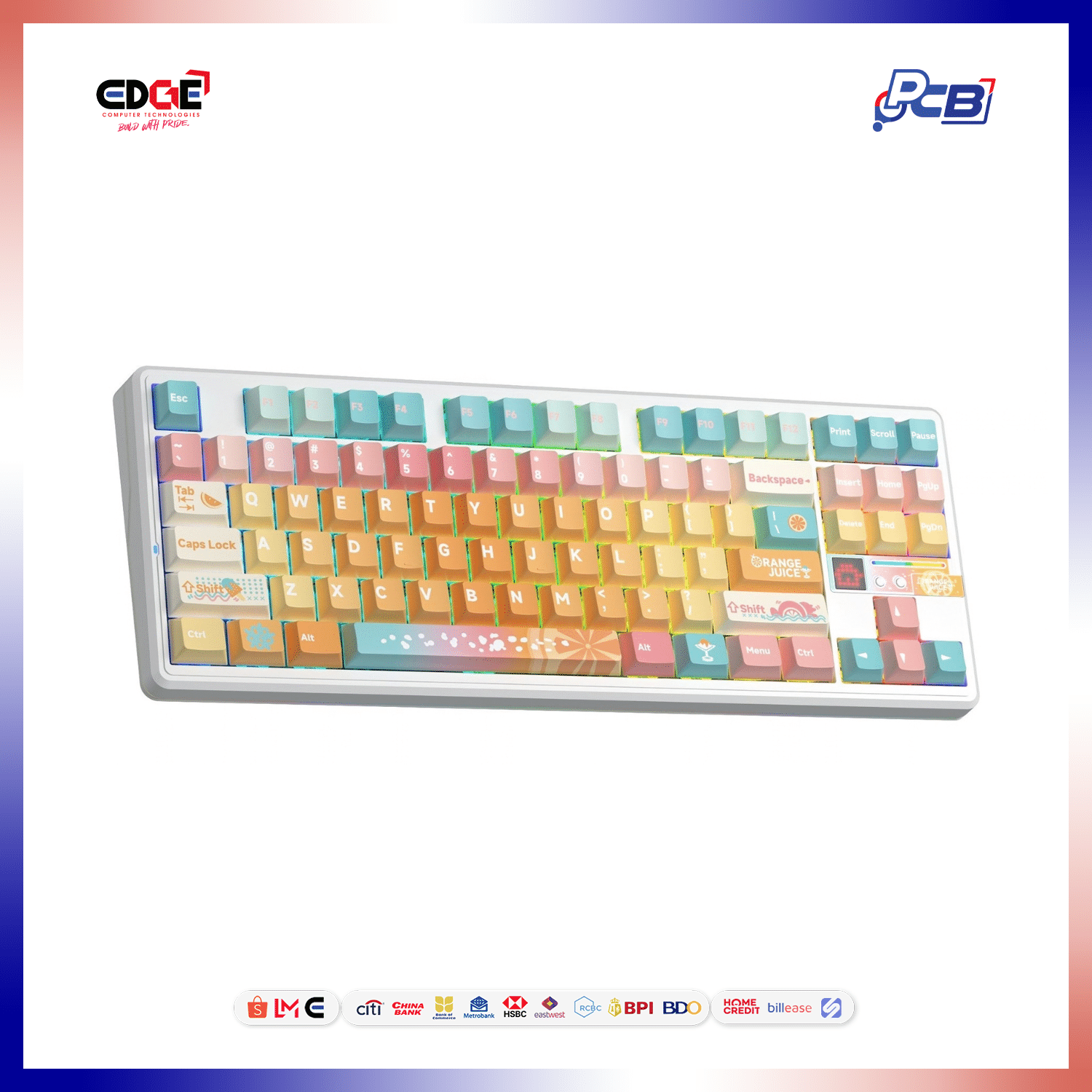 AULA F87 Pro V2 White Mechanical Keyboard, Meteor Ice Cream - Image 3