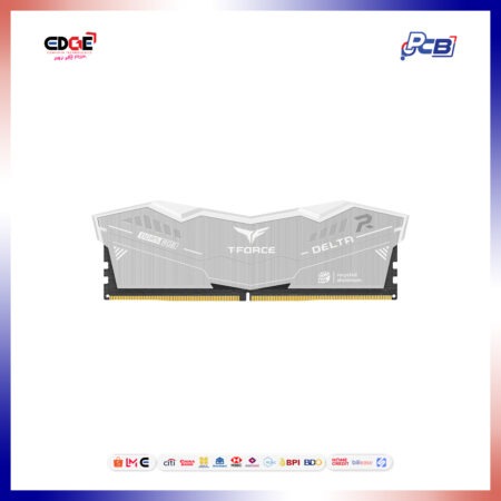 16GB, TFORCE Delta RGB Eco FF2D532G6400HC32ADC01 UDIMM RAM, DDR5-6400, CL32-39-39-84, 1.35V, Silver