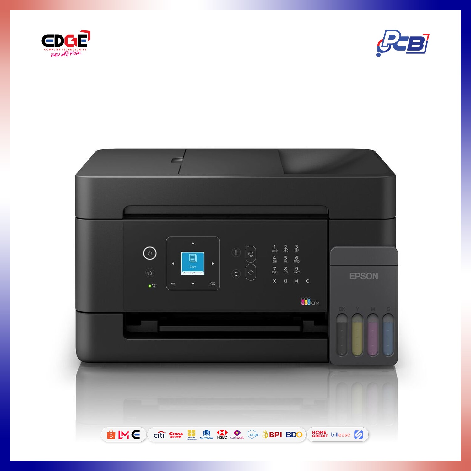 EPSON EcoTank L5390 A4 Compact Multifunction Wi-Fi Printer with Fax, ADF Printer - Image 2