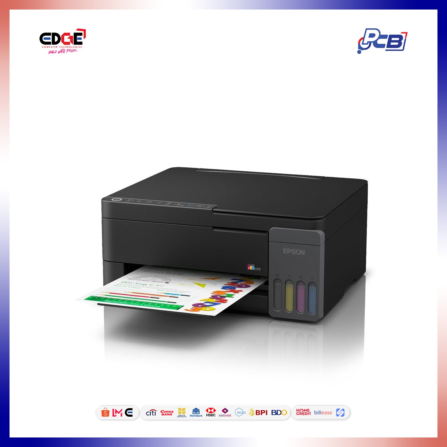 EPSON EcoTank L3350 A4 Wi-Fi All in One Tank Printer - Image 3