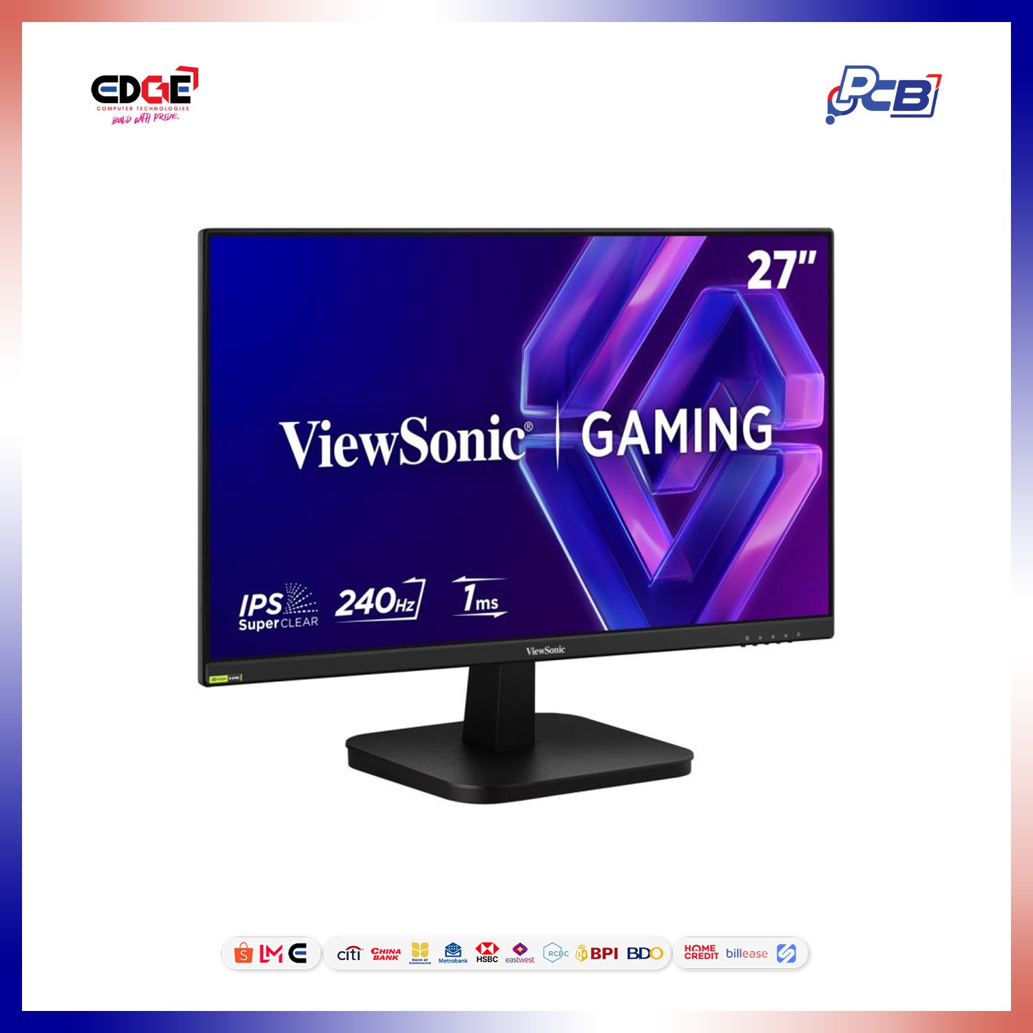VIEWSONIC VX27G30 27" Gaming Monitor | FHD 1920 x 1080 IPS | 1ms 240Hz - Image 3