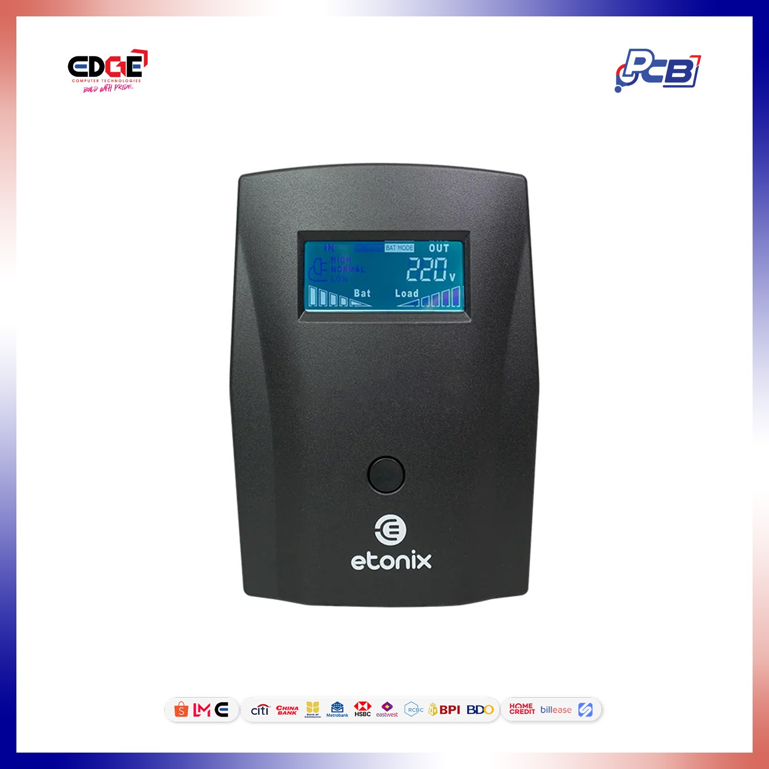 ETONIX ENIT 1000LI LCD UPS | Line Interactive | 1000VA/600W