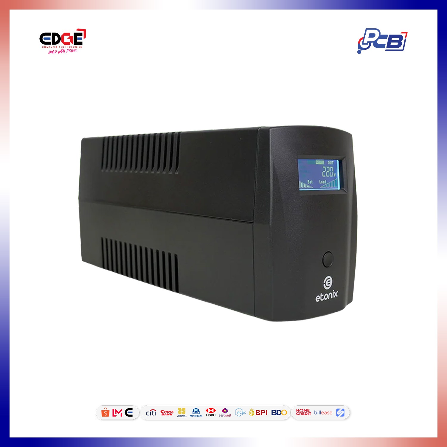 ETONIX ENIT 1000LI LCD UPS | Line Interactive | 1000VA/600W - Image 2