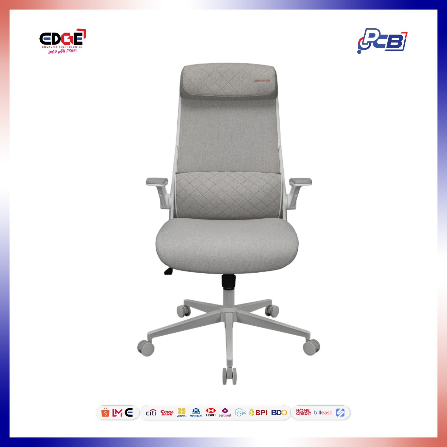 COUGAR Stryder CGR-STD-ASW Gaming Chair (White, Gray) - Image 9