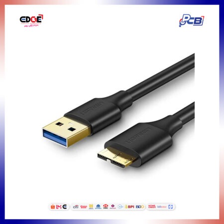 1mtr, UGREEN US130/10841 USB-A to Micro USB Charging Cable, Black