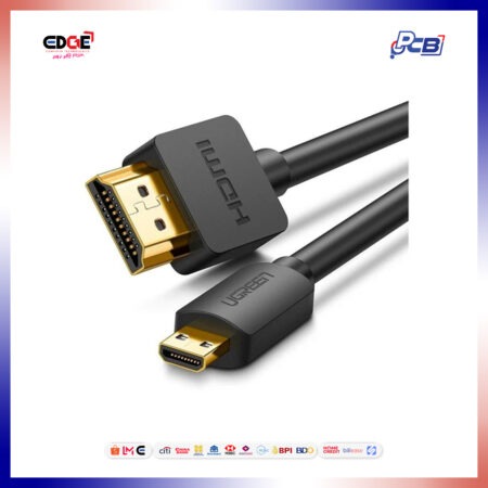 2mtrs, UGREEN HD127/30103 Mircro HDMI to HDMI Cable, Black