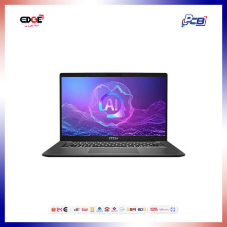 MSI Modern A14 AI+ F3HMG Laptop, AI+ F3HMG-035PHNN, AMD Ryzen AI 5 330, Radeon 800M Graphics, 14" FHD 60Hz, Platinum Gray