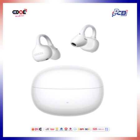 UGREEN ClipBuds Pro WS218 Hybrid Active-Boise Cancelling Earbuds, White