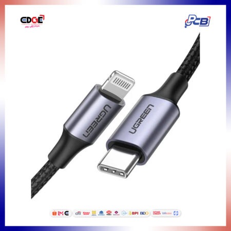 1mtr, UGREEN US304/60759 3A USB-C PD Fast Charging Cable, Black