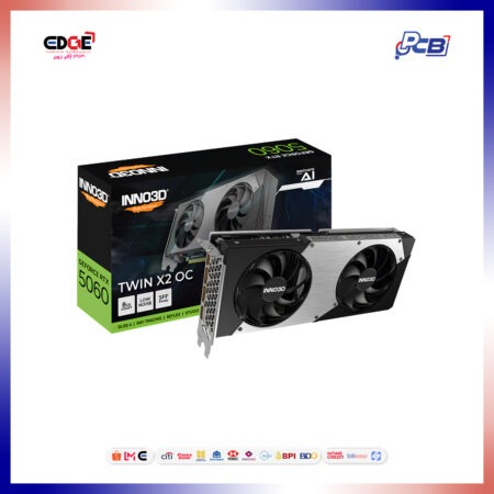 INNO3D RTX 5060 Twin X2 OC GPU, 8GB GDDR7