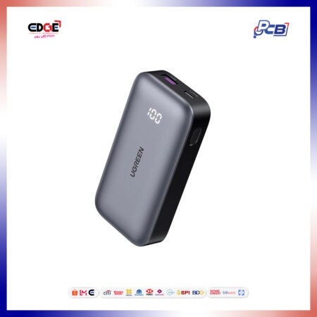 10000mAh/30W, UGREEN Nexode PB502/25185 Two-Way Power Bank, Gray
