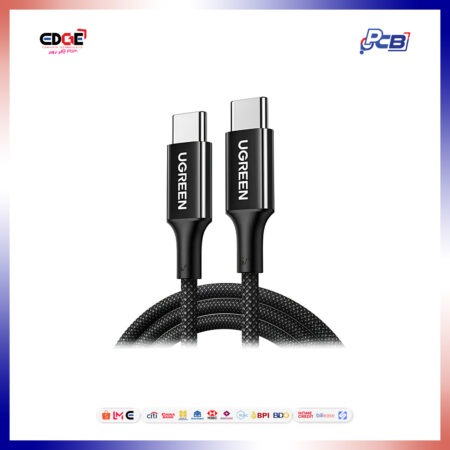 2mtrs, UGREEN L502/65250 100W USB-C to USB-C PD Fast Charging Cable, Black