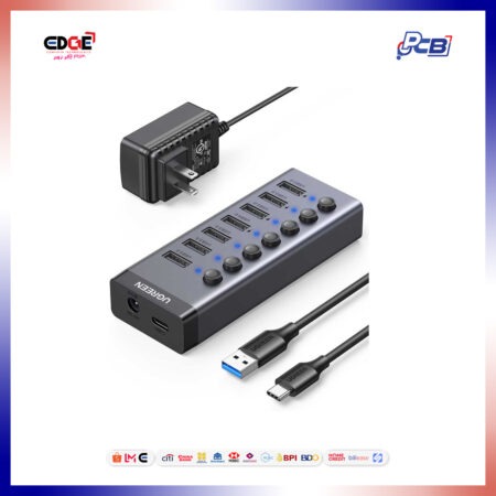 UGREEN CM481/90305 USB-C 3.0 7 Port USB Hub, Gray