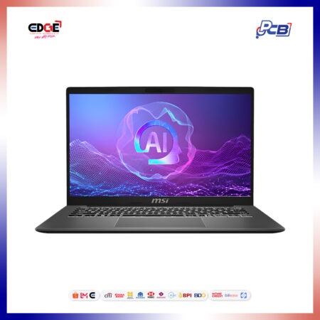 MSI Modern A14 AI+ F3HMG Laptop, AI+ F3HMG-035PHNN, AMD Ryzen AI 5 330, Radeon 800M Graphics, 14" FHD 60Hz, Platinum Gray