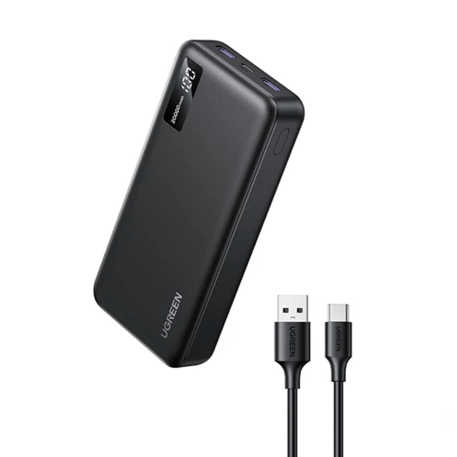 20000mAh/20W, UGREEN PB312/95424B Two-way Charging Power Bank, Black - Image 5