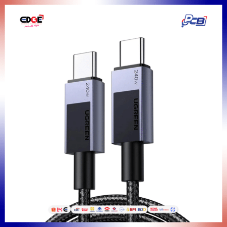 2mtrs, UGREEN L513/45068 USB-C to USB-C PD Fast Charging Cable, Space Gray