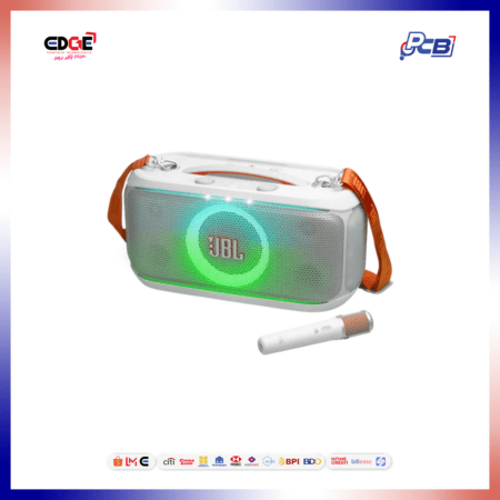 JBL Party Box On-The-Go2 Plus Speaker with 2 Microphone, Bluetooth, AI Vocal Remover From Any Song