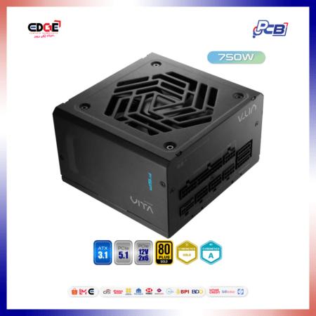750W, FSP VITA GM PSU, 80+ Gold, Fully Modular, Black
