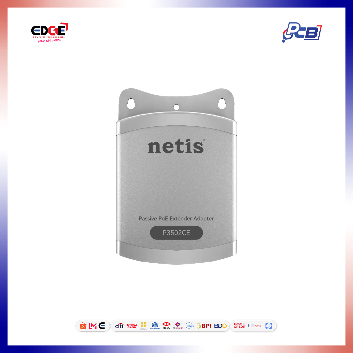 NETIS P3502CE PoE Extender Adapter