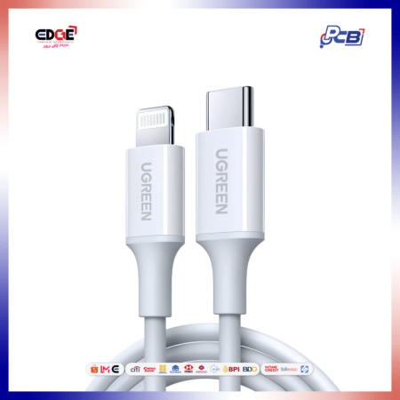 2mtrs, UGREEN US171/60749 USB-C to Lightning PD Fast Charging Cable, White