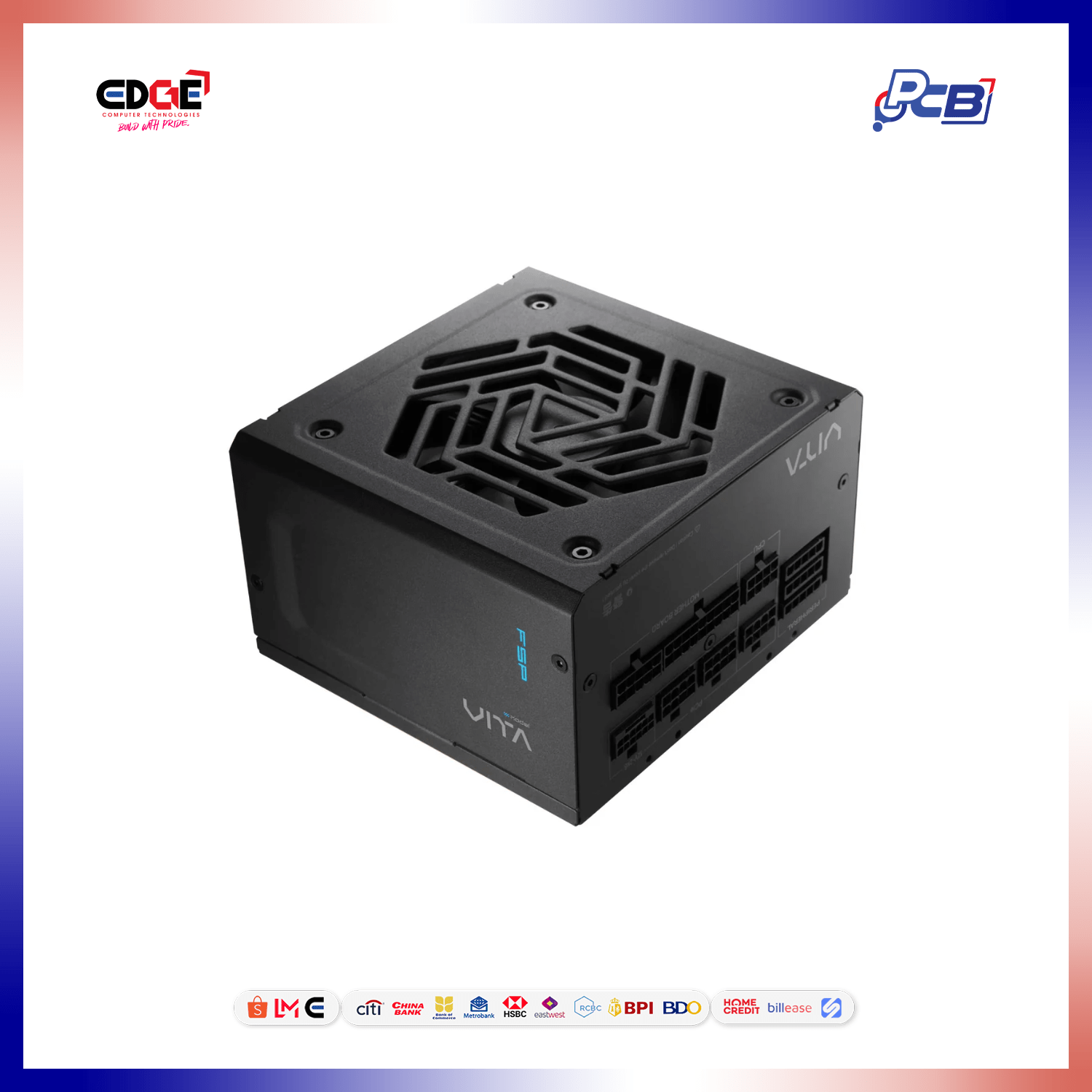 750W, FSP VITA GM PSU, 80+ Gold, Fully Modular, Black - Image 2