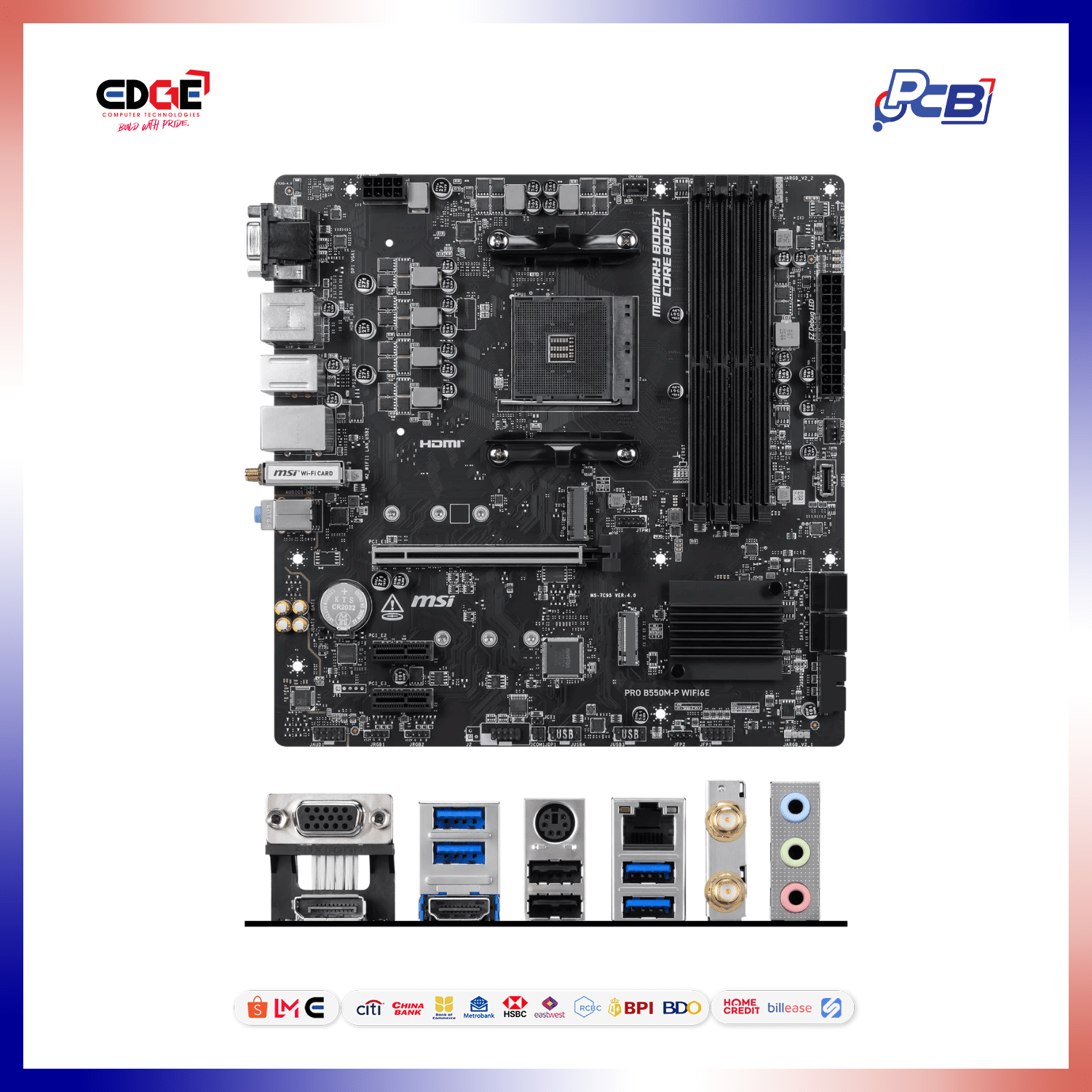 MSI B550M-P WIFI6E MOBO, AM4 - Image 2