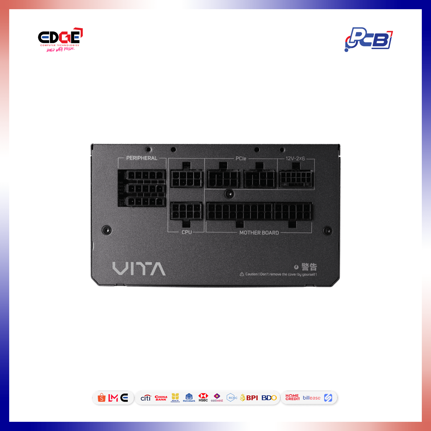 750W, FSP VITA GM PSU, 80+ Gold, Fully Modular, Black - Image 6
