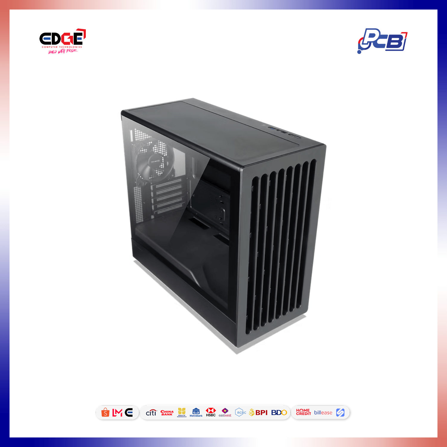 TECWARE Titan M TG PC Chassis, TWCA-TITANM-BK, 3*120mm Non-ARGB Fans, Black - Image 6