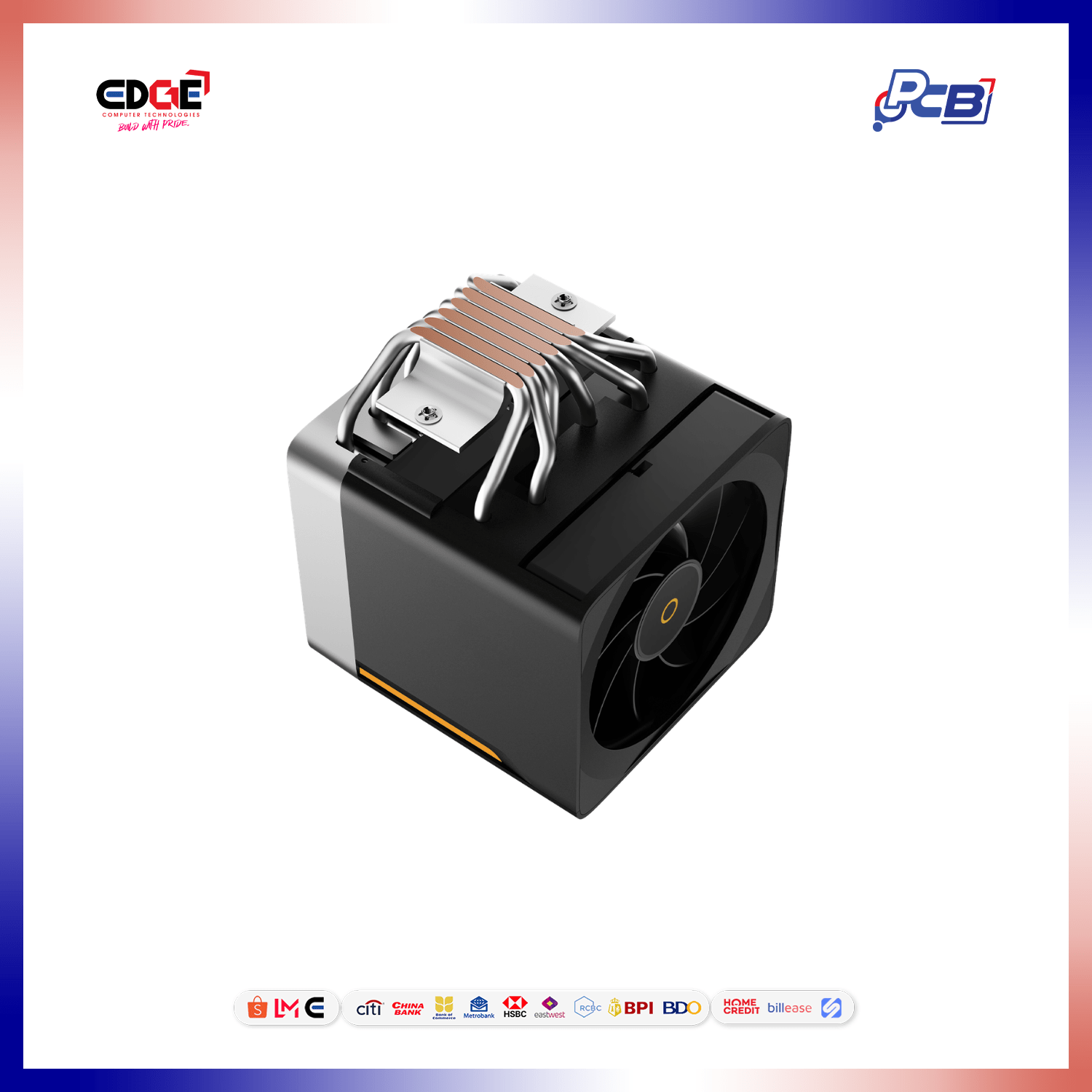 OCYPUS Delta A62 EXS CPU Cooler, 120mm, 4 Pin PWM, 600-1800rpm, (Black, White) - Image 6