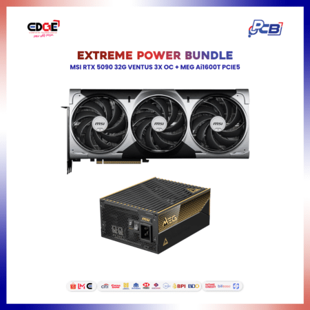 EXTREME POWER BUNDLE | MSI RTX 5090 32G VENTUS 3X OC + MEG Ai1600T PCIE5