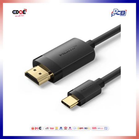 1.5mtrs., VENTION CRIBG USB-C to HDMI Cable, Black