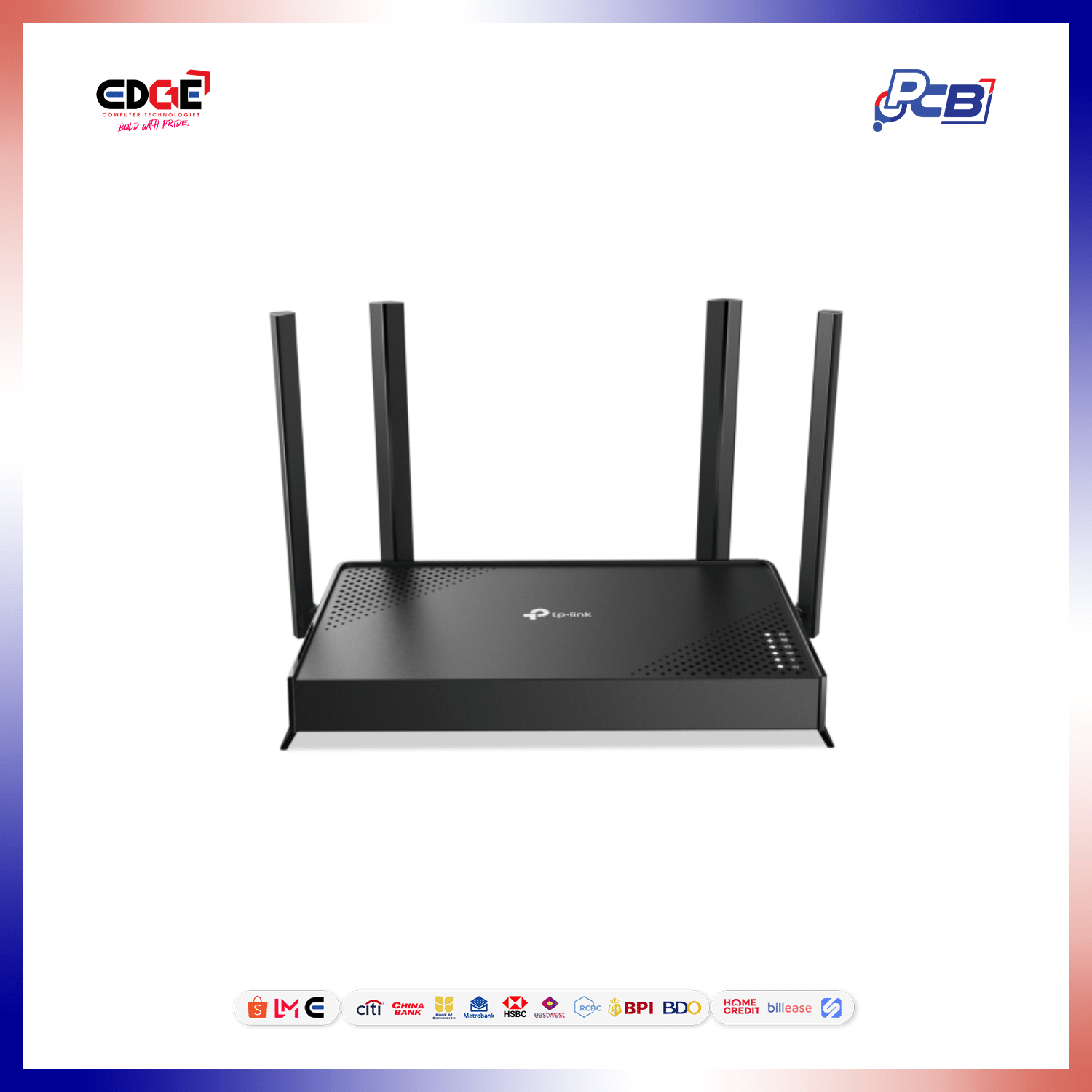 TPLINK Archer BE220 Router, WIFI 7 BE3600, Dual Band, 4 Antenna