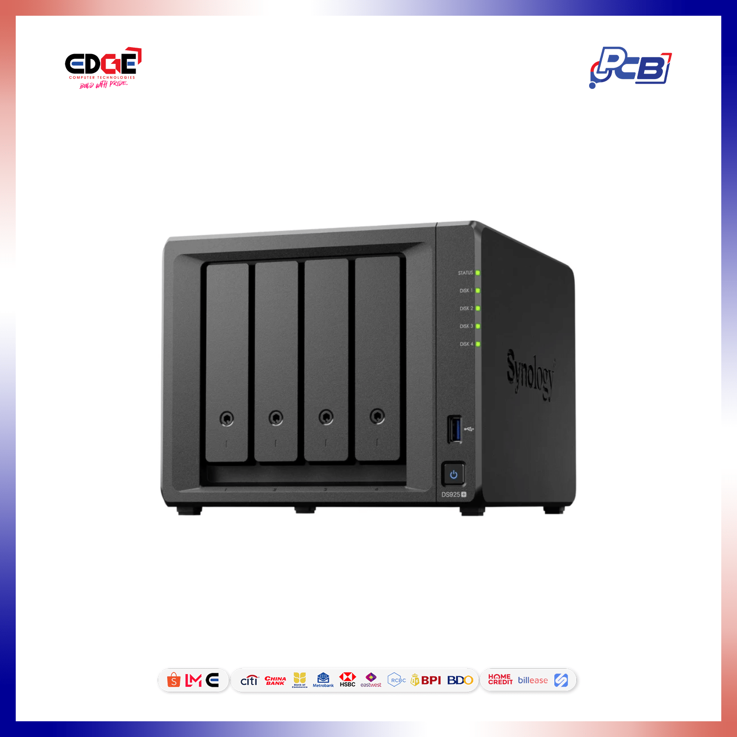 SYNOLGY DS925+ NAS DiskStation, Plus Series, 4-Bay