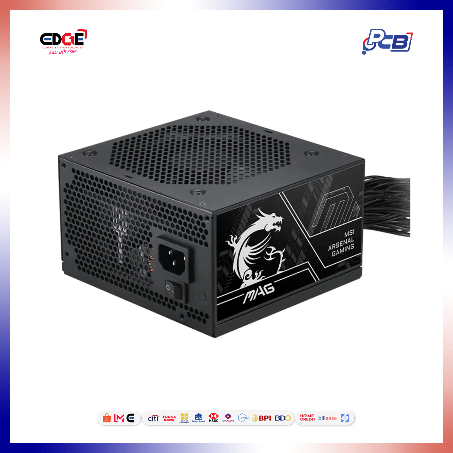 750W, MSI MAG A750BN PClE5 III PSU, 80+ Bronze - Image 6